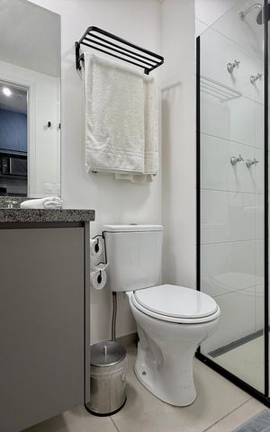 Studio à venda com 25m², 1 quarto e sem vaga Studio à venda com 25m², 1 quarto e sem vagaBanheiro