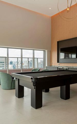Studio à venda com 25m², 1 quarto e sem vaga Studio à venda com 25m², 1 quarto e sem vagaSalão de Jogos