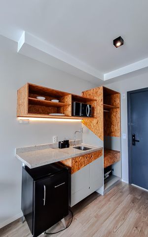 Studio para alugar com 23m², 1 quarto e sem vagaCozinha