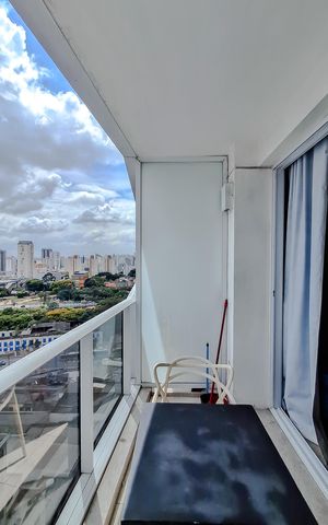 Studio para alugar com 23m², 1 quarto e sem vagaVaranda