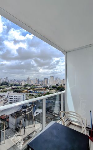 Studio para alugar com 23m², 1 quarto e sem vagaVaranda