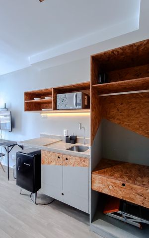 Studio para alugar com 23m², 1 quarto e sem vagaCozinha