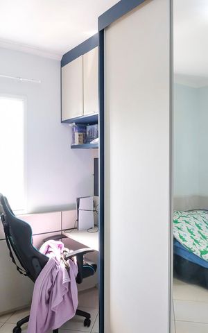 Apartamento para alugar com 83m², 3 quartos e 2 vagasQuarto 2