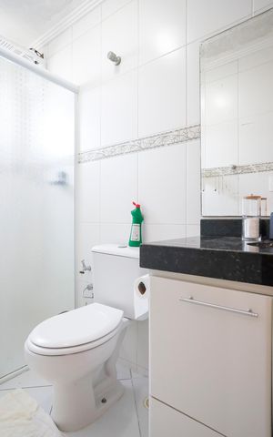 Apartamento para alugar com 83m², 3 quartos e 2 vagasBanheiro da suíte