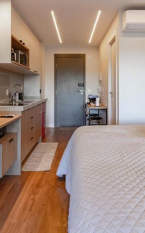 Apartamento para alugar com 28m², 1 quarto e sem vaga Apartamento para alugar com 28m², 1 quarto e sem vagaQuarto/Sala