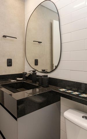 Studio para alugar com 30m², 1 quarto e sem vaga Studio para alugar com 30m², 1 quarto e sem vagaBanheiro