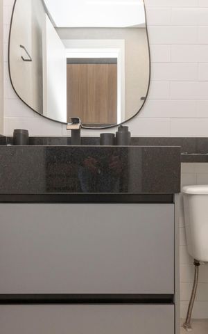 Studio para alugar com 30m², 1 quarto e sem vaga Studio para alugar com 30m², 1 quarto e sem vagaBanheiro