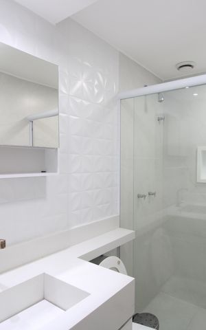 Apartamento para alugar com 69m², 2 quartos e 1 vagaBanheiro da suíte