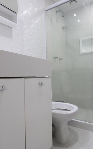 Apartamento para alugar com 69m², 2 quartos e 1 vagaBanheiro da suíte