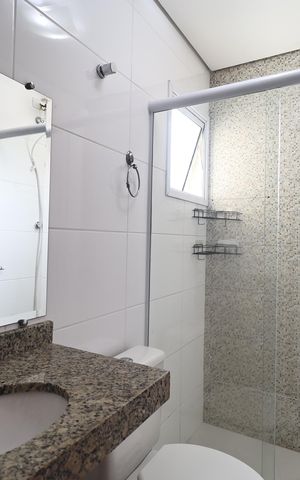 Apartamento para alugar com 57m², 2 quartos e 1 vaga Apartamento para alugar com 57m², 2 quartos e 1 vagaBanheiro da Suíte