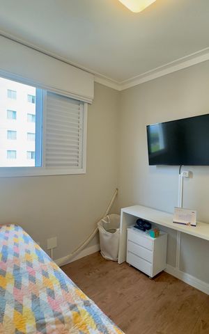 Apartamento à venda com 54m², 2 quartos e 1 vagaQuarto 2
