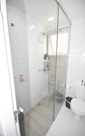 Apartamento para alugar com 79m², 2 quartos e 2 vagas Apartamento para alugar com 79m², 2 quartos e 2 vagasBanheiro da Suíte