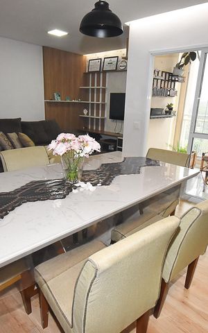 Apartamento para alugar com 79m², 2 quartos e 2 vagas Apartamento para alugar com 79m², 2 quartos e 2 vagasSala jantar