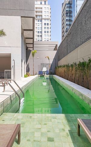 Studio para alugar com 24m², 1 quarto e sem vaga Studio para alugar com 24m², 1 quarto e sem vagaPiscina