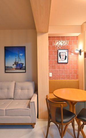 Studio para alugar com 38m², 1 quarto e 1 vagaSala/Quarto