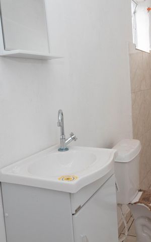 Studio para alugar com 30m², 1 quarto e sem vaga Studio para alugar com 30m², 1 quarto e sem vagaBanheiro