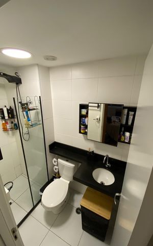 Apartamento à venda com 27m², 1 quarto e sem vaga Apartamento à venda com 27m², 1 quarto e sem vagaBanheiro