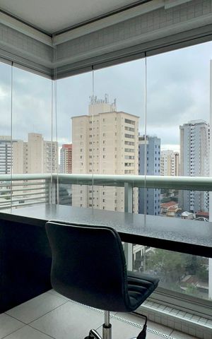 Apartamento para alugar com 40m², 1 quarto e 1 vaga Apartamento para alugar com 40m², 1 quarto e 1 vagaVaranda