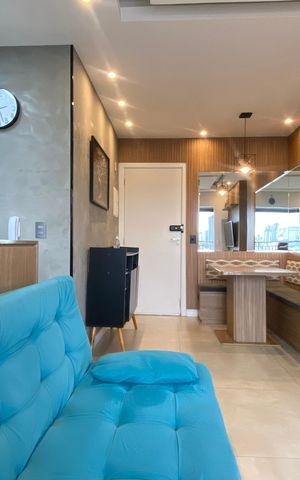 Apartamento à venda com 47m², 2 quartos e 1 vaga Apartamento à venda com 47m², 2 quartos e 1 vagaSala - Cozinha