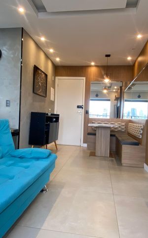 Apartamento à venda com 47m², 2 quartos e 1 vaga Apartamento à venda com 47m², 2 quartos e 1 vagaSala - Cozinha