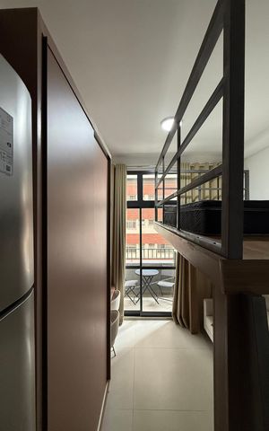 Studio à venda com 24m², 1 quarto e sem vaga
