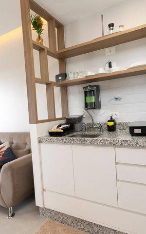 Apartamento para alugar com 36m², 1 quarto e 1 vagaSALA E COZINHA INTEGRADOS