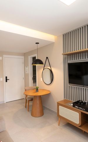 Apartamento para alugar com 36m², 1 quarto e 1 vagaSALA E COZINHA INTEGRADOS