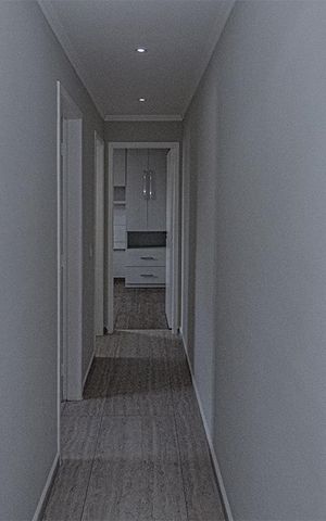 Apartamento para alugar com 53m², 2 quartos e 1 vaga Apartamento para alugar com 53m², 2 quartos e 1 vagacorredor para os cômodos_1