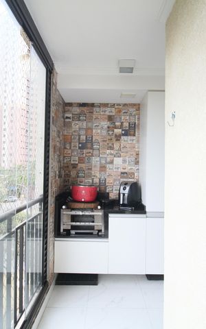 Apartamento à venda com 64m², 2 quartos e 1 vagaVaranda