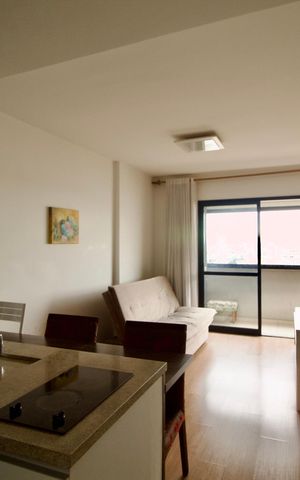 Apartamento para alugar com 46m², 1 quarto e 1 vaga Apartamento para alugar com 46m², 1 quarto e 1 vagaSala