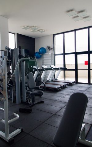 Apartamento para alugar com 46m², 1 quarto e 1 vaga Apartamento para alugar com 46m², 1 quarto e 1 vagaÁrea comum - Academia