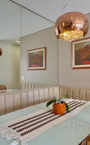 Apartamento à venda com 73m², 3 quartos e 2 vagas Apartamento à venda com 73m², 3 quartos e 2 vagasSala de Jantar