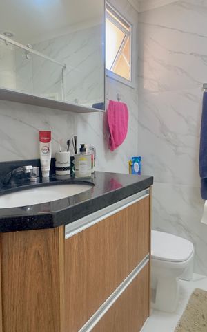 Apartamento à venda com 73m², 3 quartos e 2 vagas Apartamento à venda com 73m², 3 quartos e 2 vagasBanheiro 1