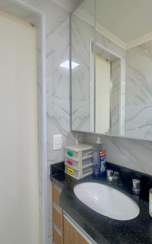 Apartamento à venda com 73m², 3 quartos e 2 vagas Apartamento à venda com 73m², 3 quartos e 2 vagasBanheiro 1