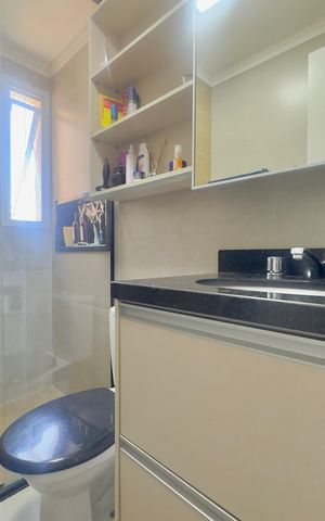 Apartamento à venda com 73m², 3 quartos e 2 vagas Apartamento à venda com 73m², 3 quartos e 2 vagasBanheiro 2