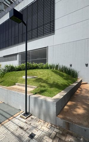 Apartamento para alugar com 36m², 1 quarto e 1 vaga Apartamento para alugar com 36m², 1 quarto e 1 vagaFachada com PLACA GRANDE
