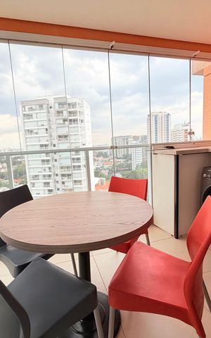 Apartamento para alugar com 48m², 1 quarto e 1 vagaVaranda 