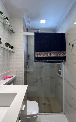Apartamento à venda com 95m², 3 quartos e 2 vagasBanheiro