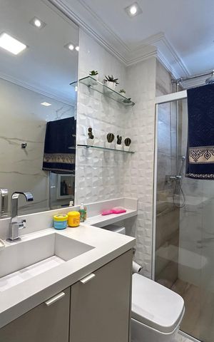 Apartamento à venda com 95m², 3 quartos e 2 vagasBanheiro