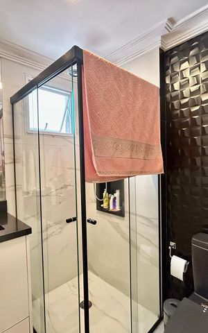 Apartamento à venda com 95m², 3 quartos e 2 vagasBanheiro do Quarto 1