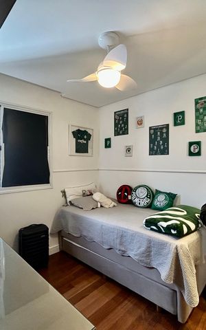 Apartamento à venda com 95m², 3 quartos e 2 vagasQuarto 2