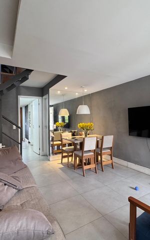 Casa de condomínio à venda com 72m², 3 quartos e 1 vaga Casa de condomínio à venda com 72m², 3 quartos e 1 vagaSala