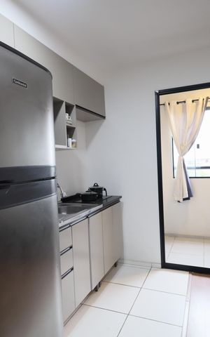Apartamento à venda com 30m², 1 quarto e 1 vagaCozinha e Área de Serviço
