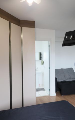 Apartamento à venda com 30m², 1 quarto e 1 vagaQuarto