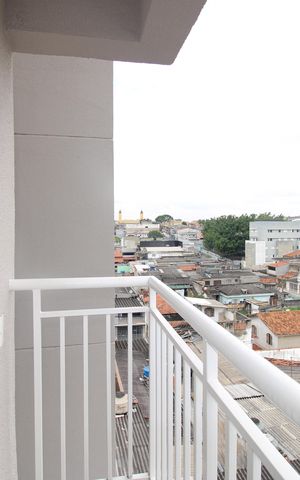 Apartamento para alugar com 28m², 1 quarto e 1 vagaSacada da sala