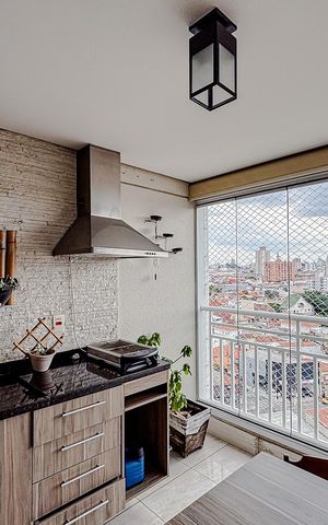 Apartamento à venda com 70m², 3 quartos e 1 vagaVaranda