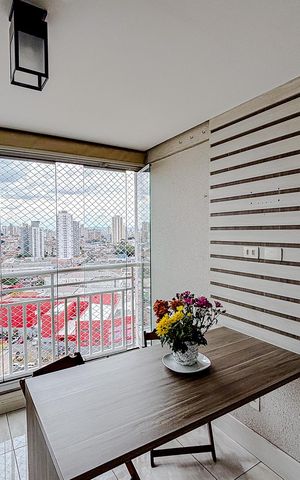 Apartamento à venda com 70m², 3 quartos e 1 vagaVaranda