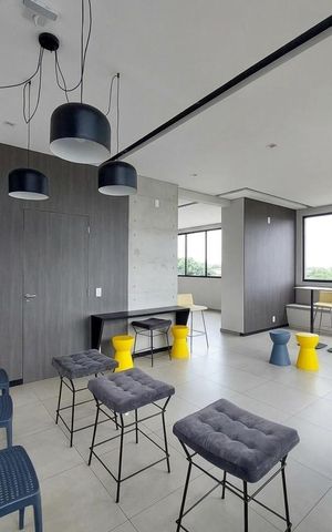 Apartamento à venda com 38m², 2 quartos e sem vagaÁrea comum - Salão de festas