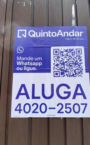 Casa para alugar com 60m², 2 quartos e 1 vagaPlaca