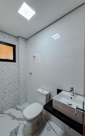 Casa de condomínio à venda com 96m², 2 quartos e 1 vagaBanheiro